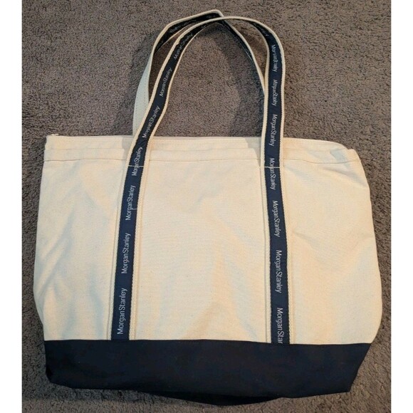 Scarborough & Tweed Morgan Stanley Canvas Tote Bag Made in USA - Picture 2 of 7